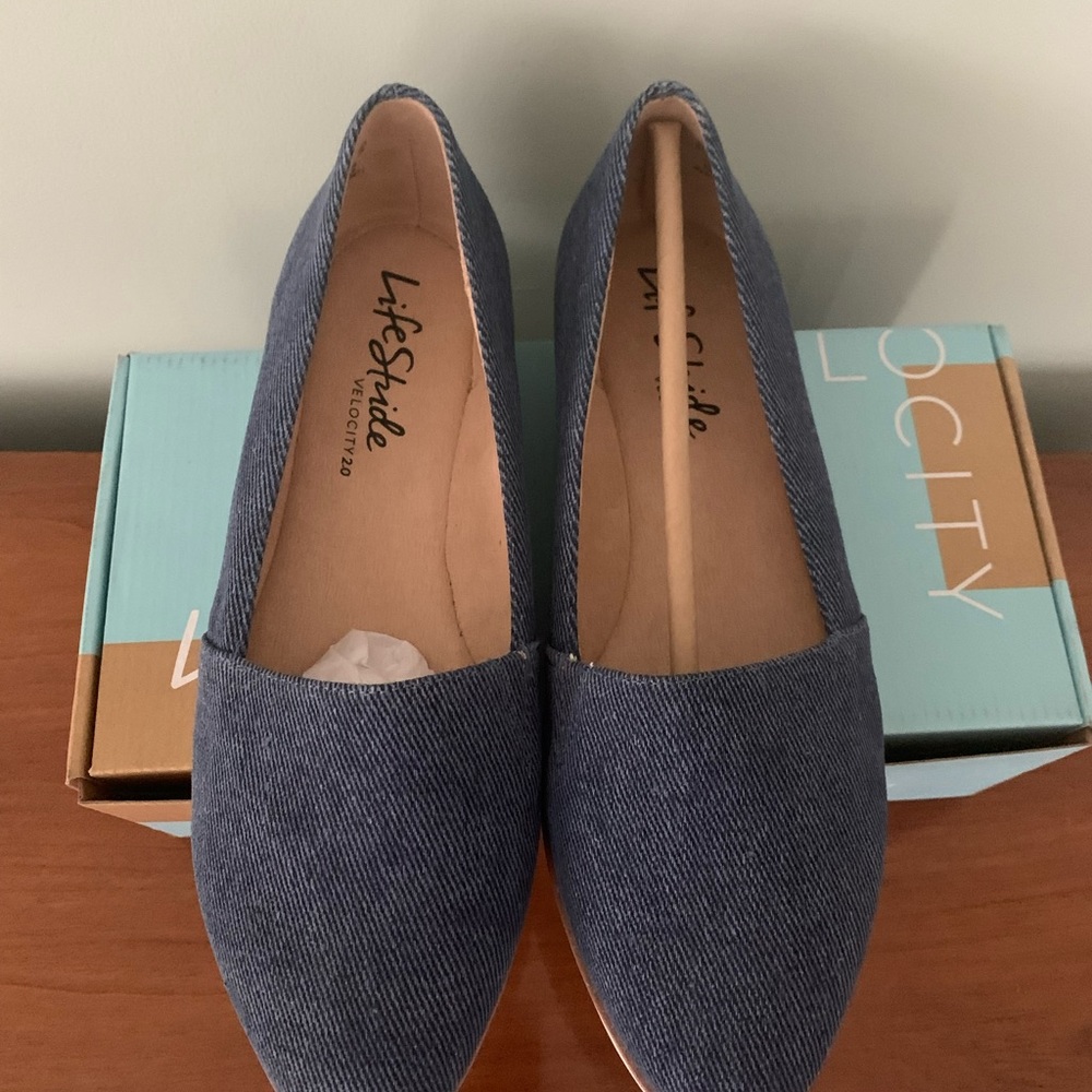 LifeStride Velocity Denim Shoes - Picture 2 of 6